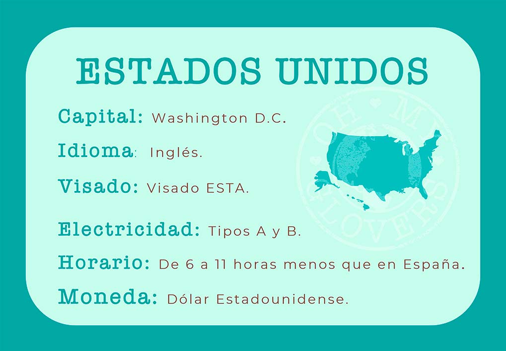 Información importante sobre Estados Unidos