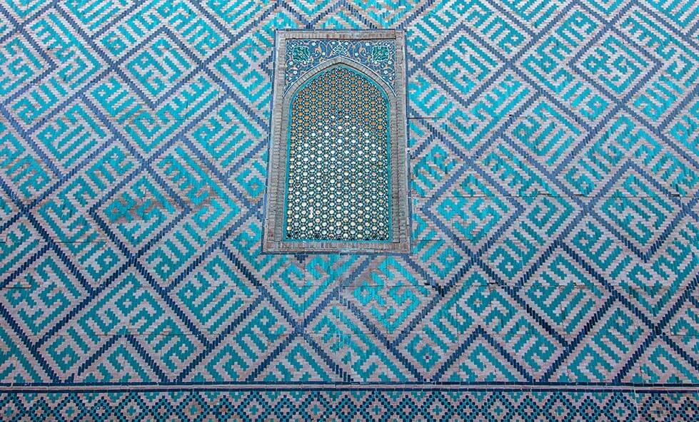 Samarcanda fachada azulejos