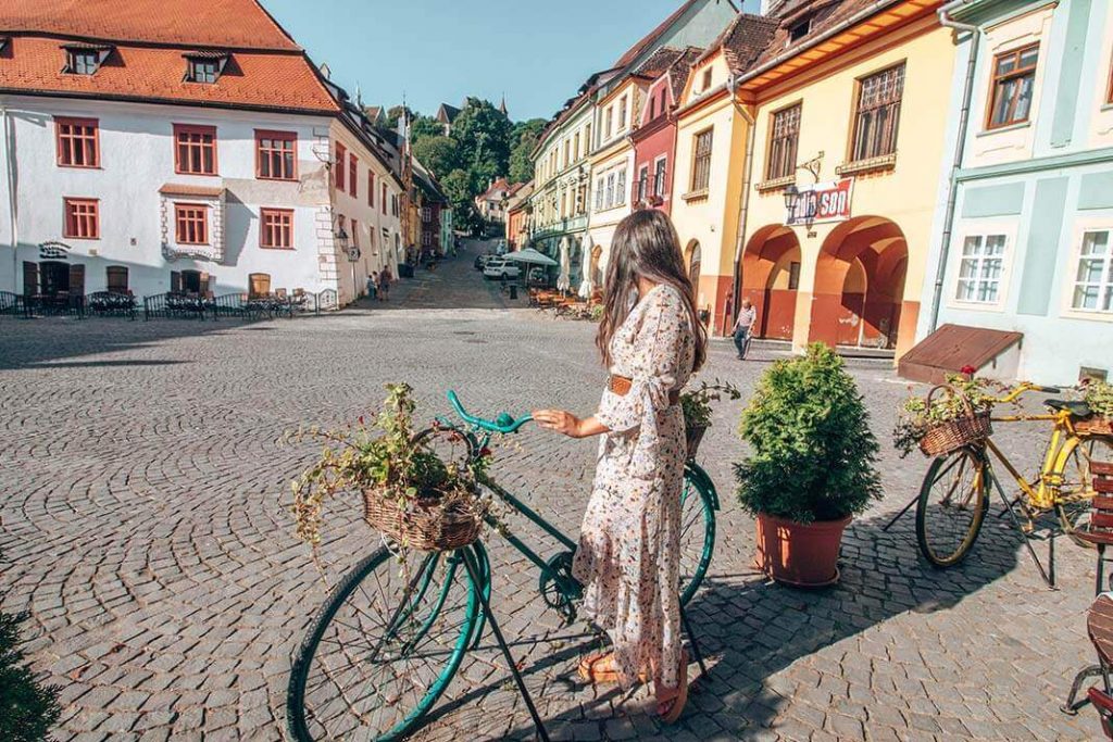 Piata cetatii Sighisoara Rumania